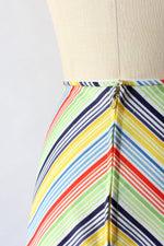 Rainbow Chevron Skirt S