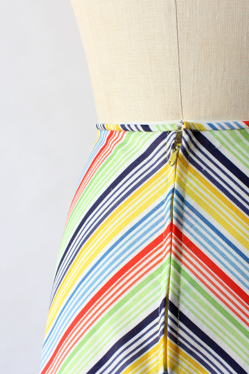 Rainbow Chevron Skirt S