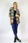 Southwestern Striped Blazer M