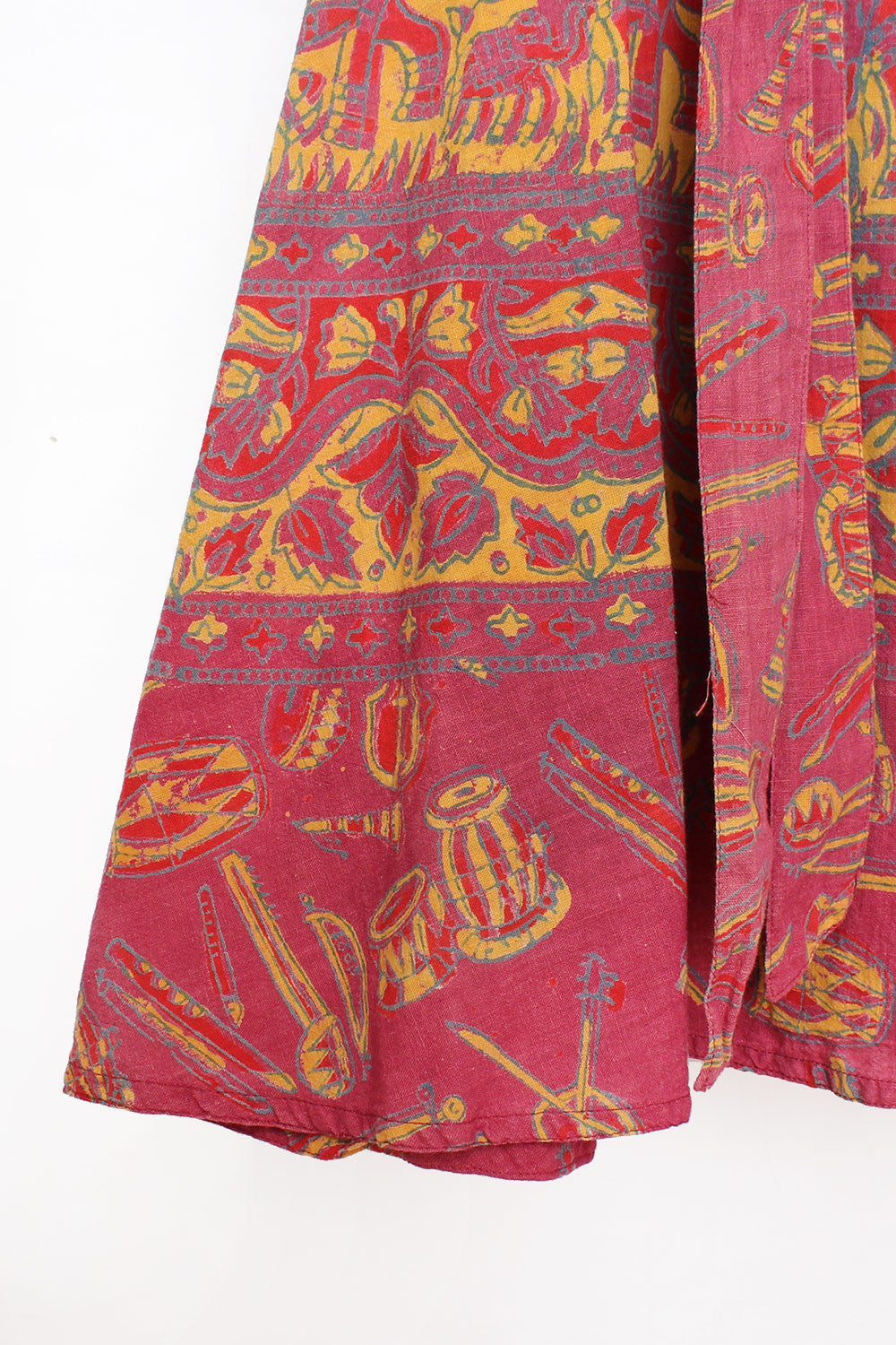 Musical Print Wrap Skirt