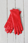 Cherry Red Fur Gloves