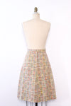 Nubby Pastel Weave Skirt S