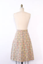 Nubby Pastel Weave Skirt S