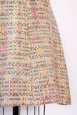 Nubby Pastel Weave Skirt S