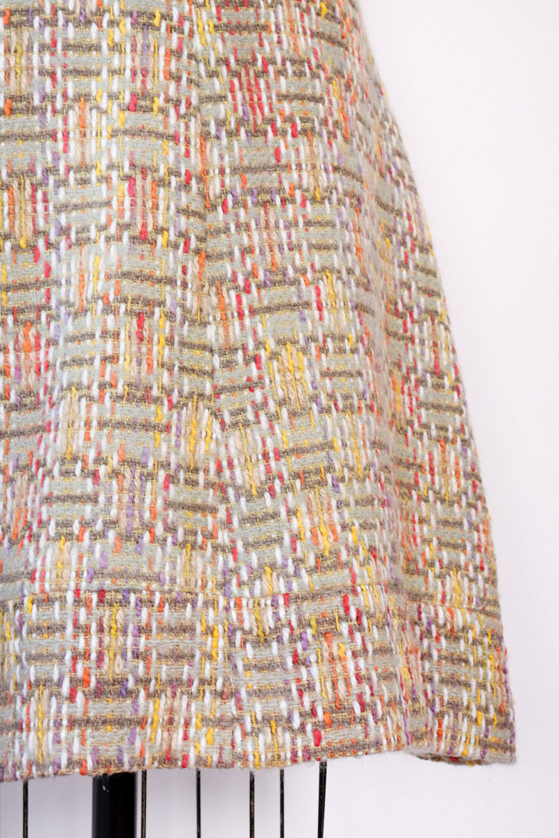 Nubby Pastel Weave Skirt S