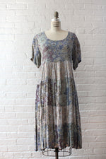 Shady Floral Rayon Dress M/L