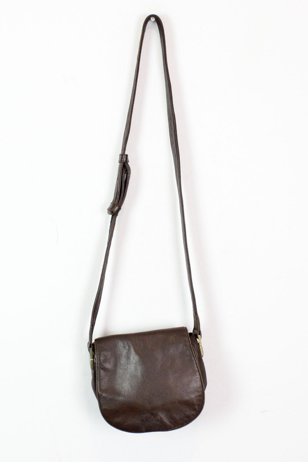 DKNY brown leather crossbody bag – OMNIA