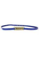 Blue Chain Skinny Belt