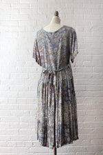 Shady Floral Rayon Dress M/L