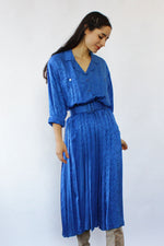 Cobalt Silk Nilani Dress XS-M