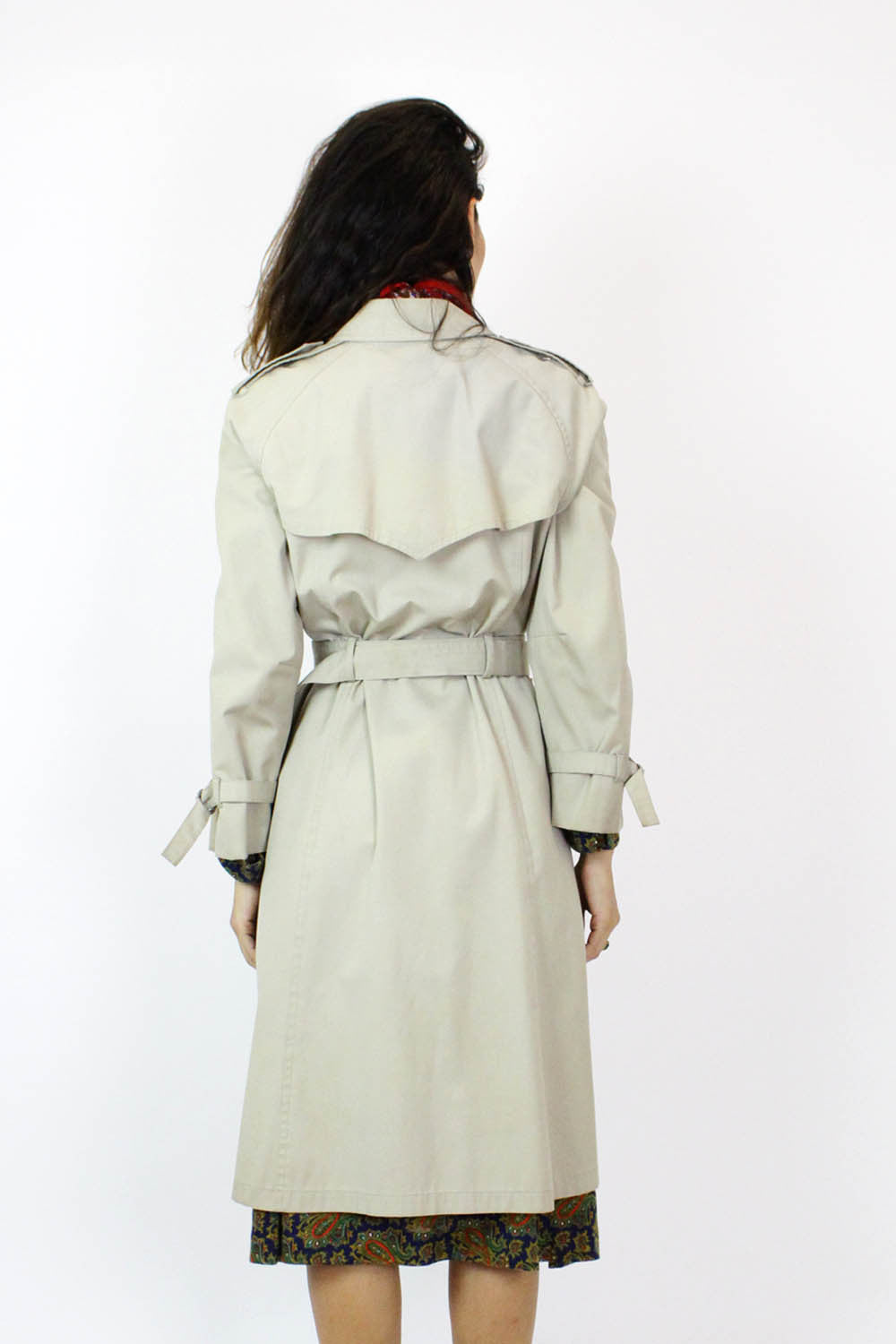 khaki trench coat