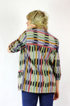 Southwestern Striped Blazer M