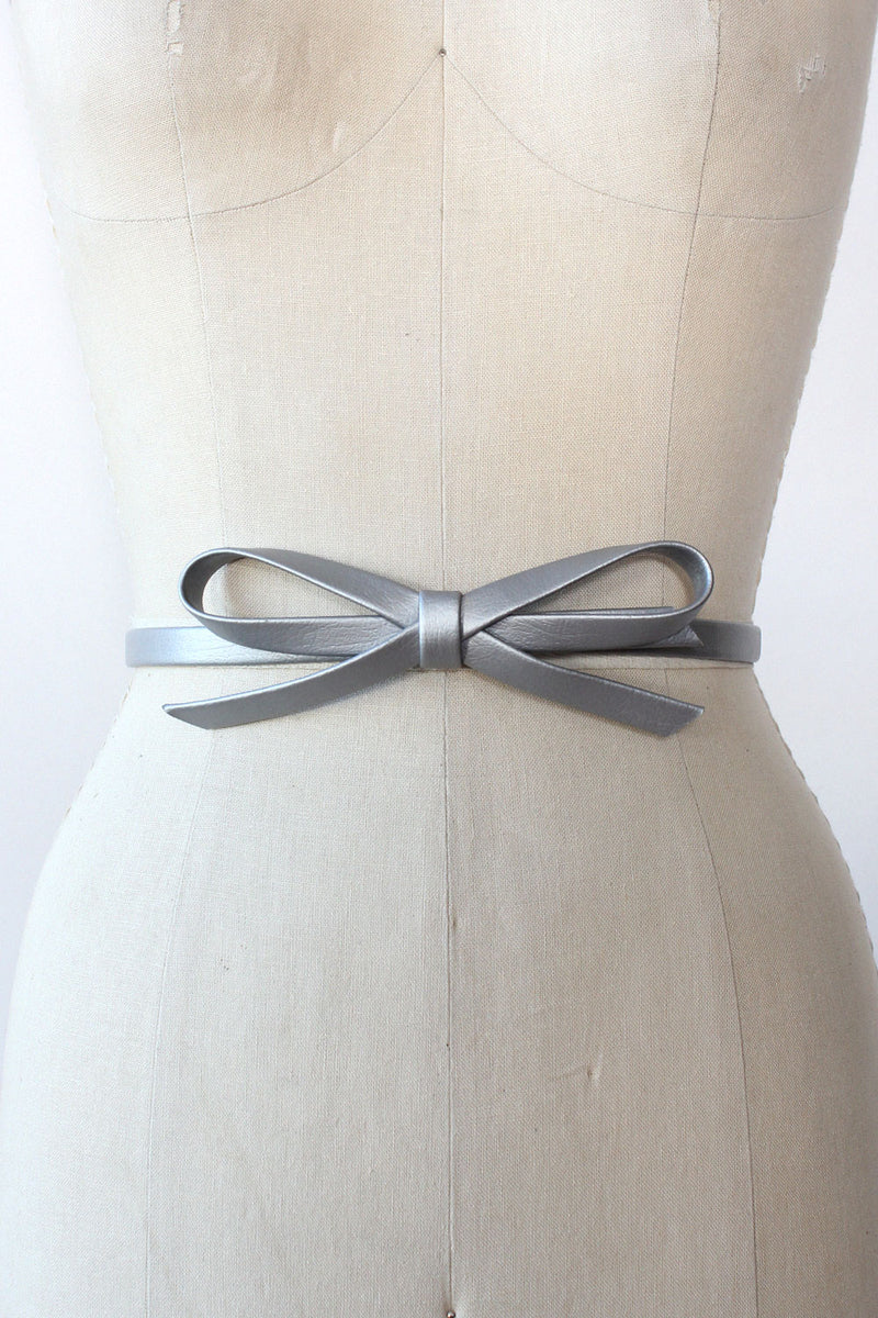 Pewter Gift Bow Belt XS/S