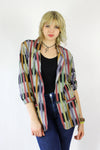 Southwestern Striped Blazer M