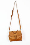 Chestnut Leather Accordion Bag