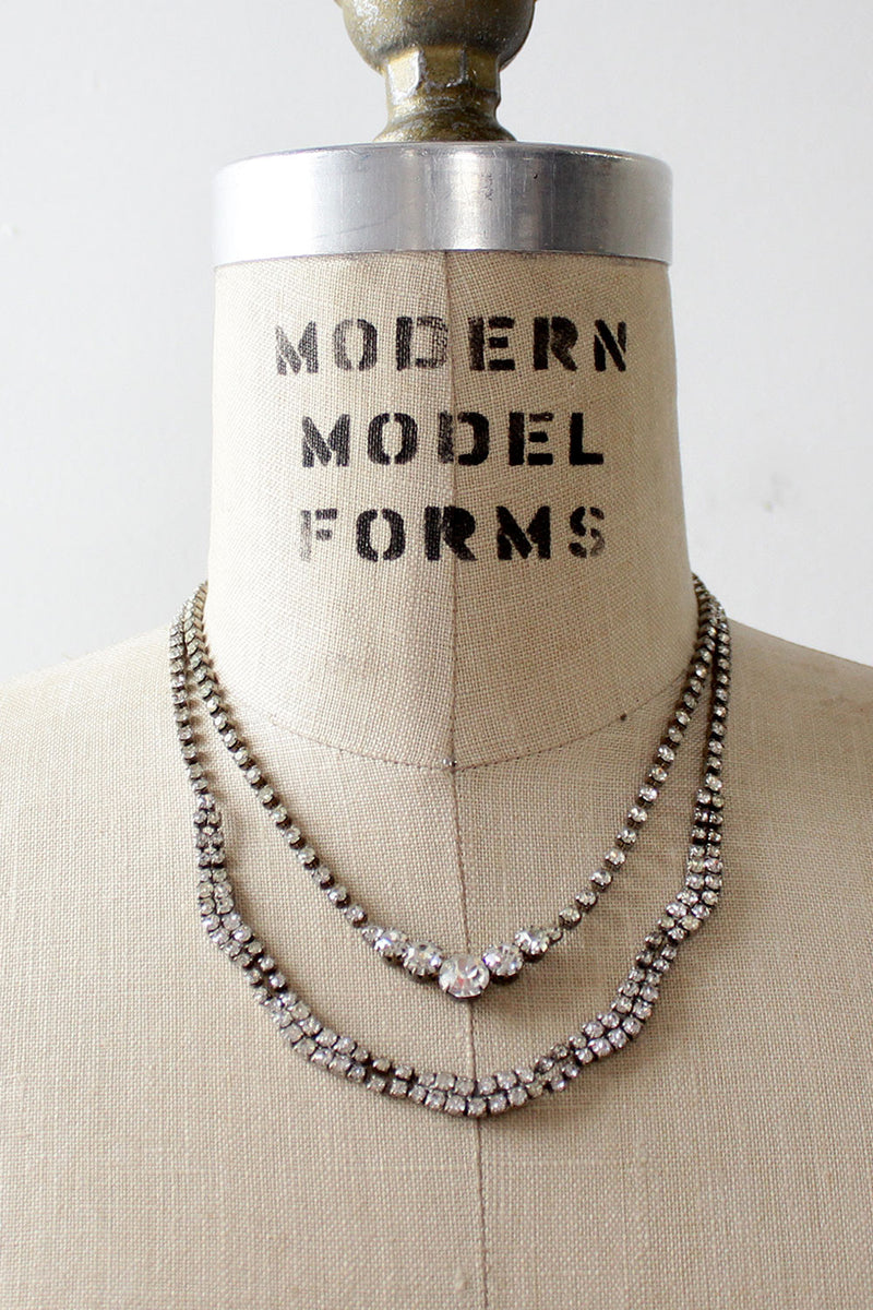Pair of Rhinsetone Necklaces