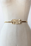 Textural Gold Wash Snake Belt M/L