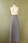 Checkered Maxi Skirt S