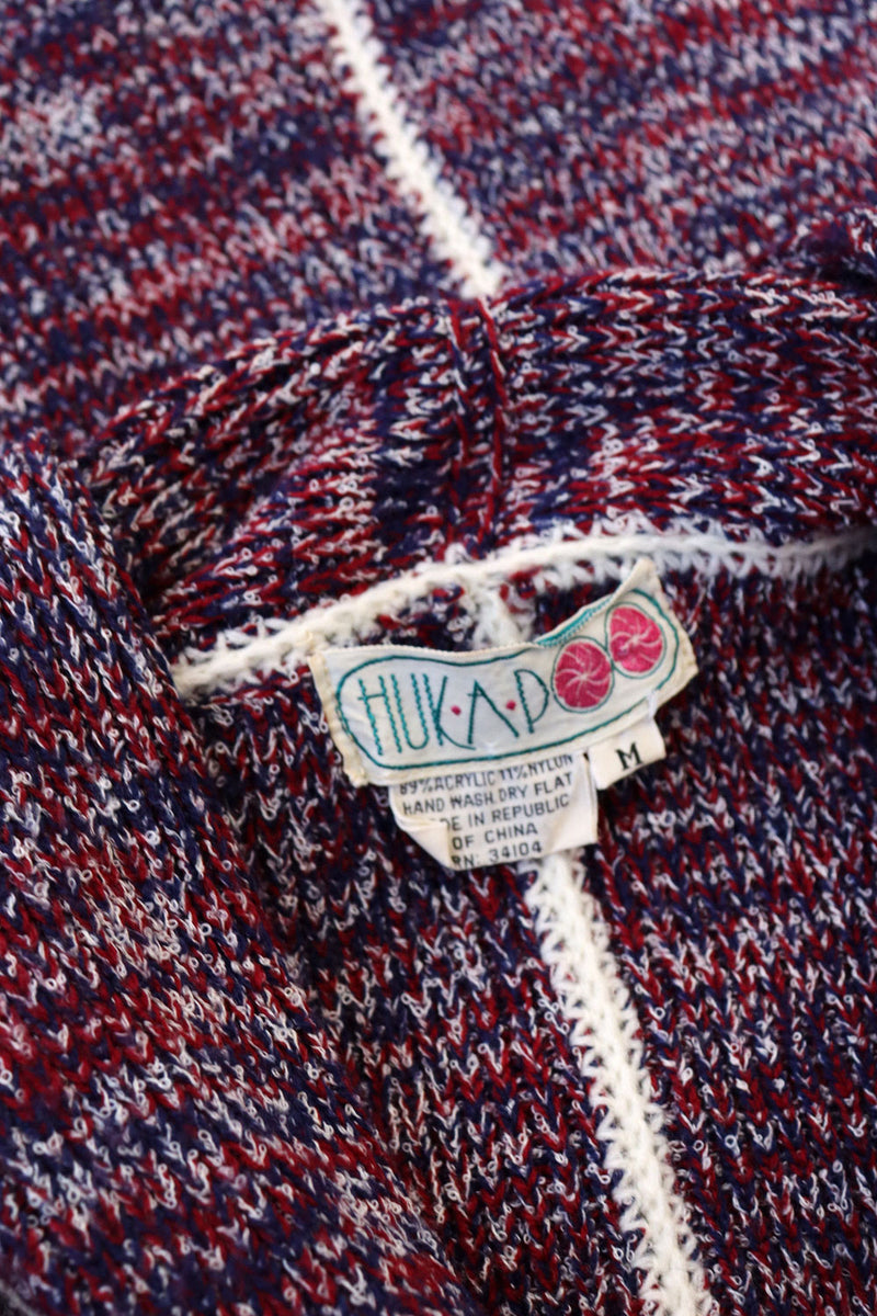 Huk•A•Poo Contrast Stitch Cardigan S/M