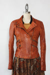 Fitted Redwood Leather Jacket XS
