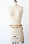 Heavy Golden Gem Chain Belt S-L
