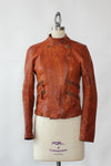 Fitted Redwood Leather Jacket XS