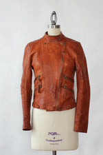 Fitted Redwood Leather Jacket XS