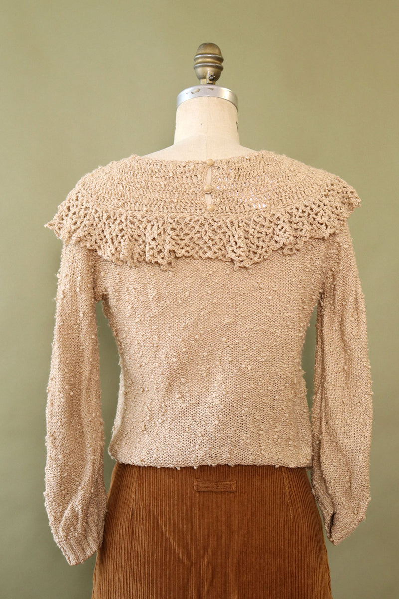 LeRoy Ruffled Yoke Sweater S