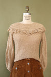 LeRoy Ruffled Yoke Sweater S