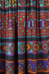 Oscar de la Renta Dark Stained Glass Skirt S