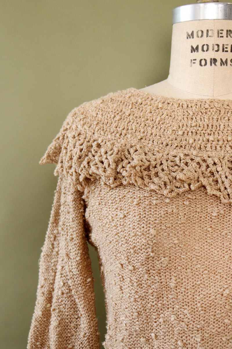LeRoy Ruffled Yoke Sweater S