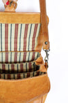Chestnut Leather Accordion Bag