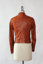 Fitted Redwood Leather Jacket XS