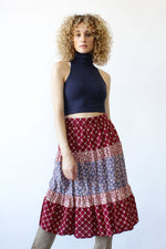 Berry Peasant Skirt S/M