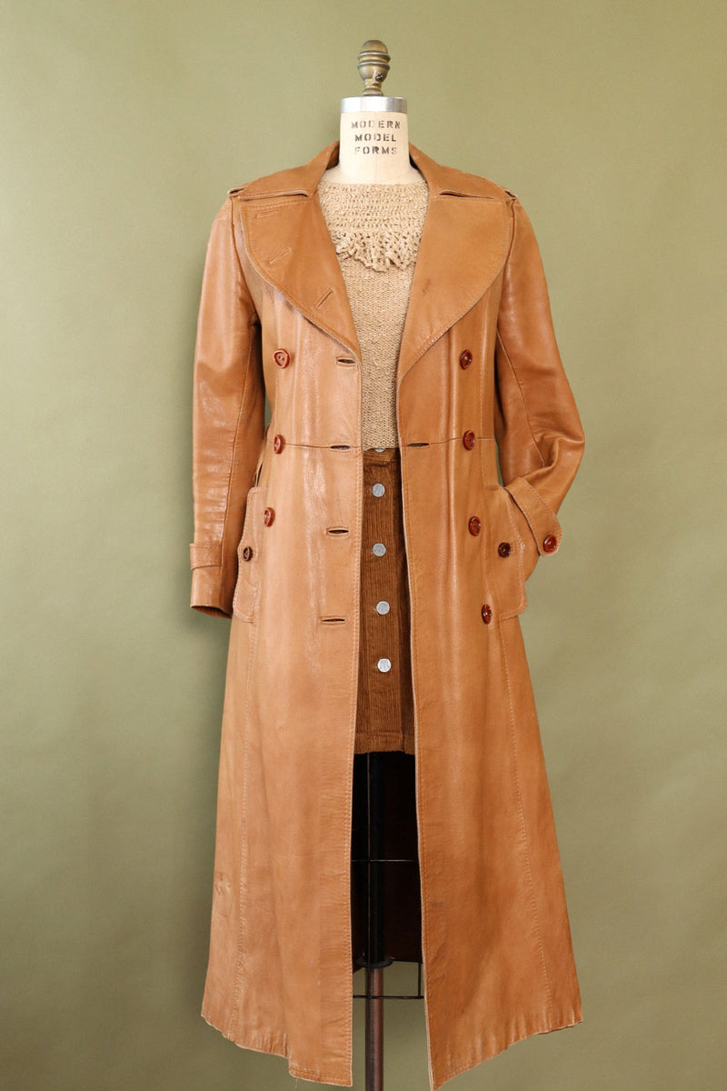 Oak Leather Tailored Trench XS/S