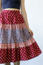 Berry Peasant Skirt S/M
