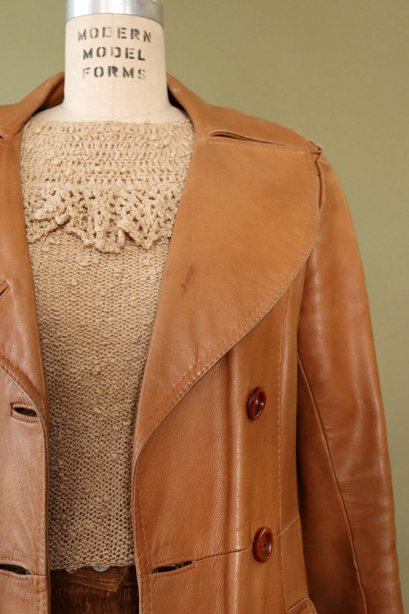 Oak Leather Tailored Trench XS/S