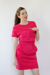 Hot Pink T-Shirt Dress XS/S