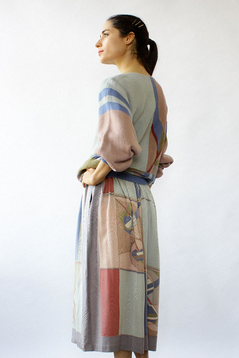 Anne Crimmins Mauve Geometry Set S/M