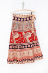 The Earth is Round 70s Wrap Skirt