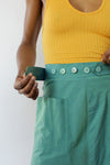 Iridescent Button Wrap Skirt S/M