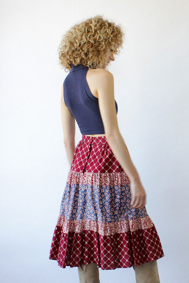 Berry Peasant Skirt S/M