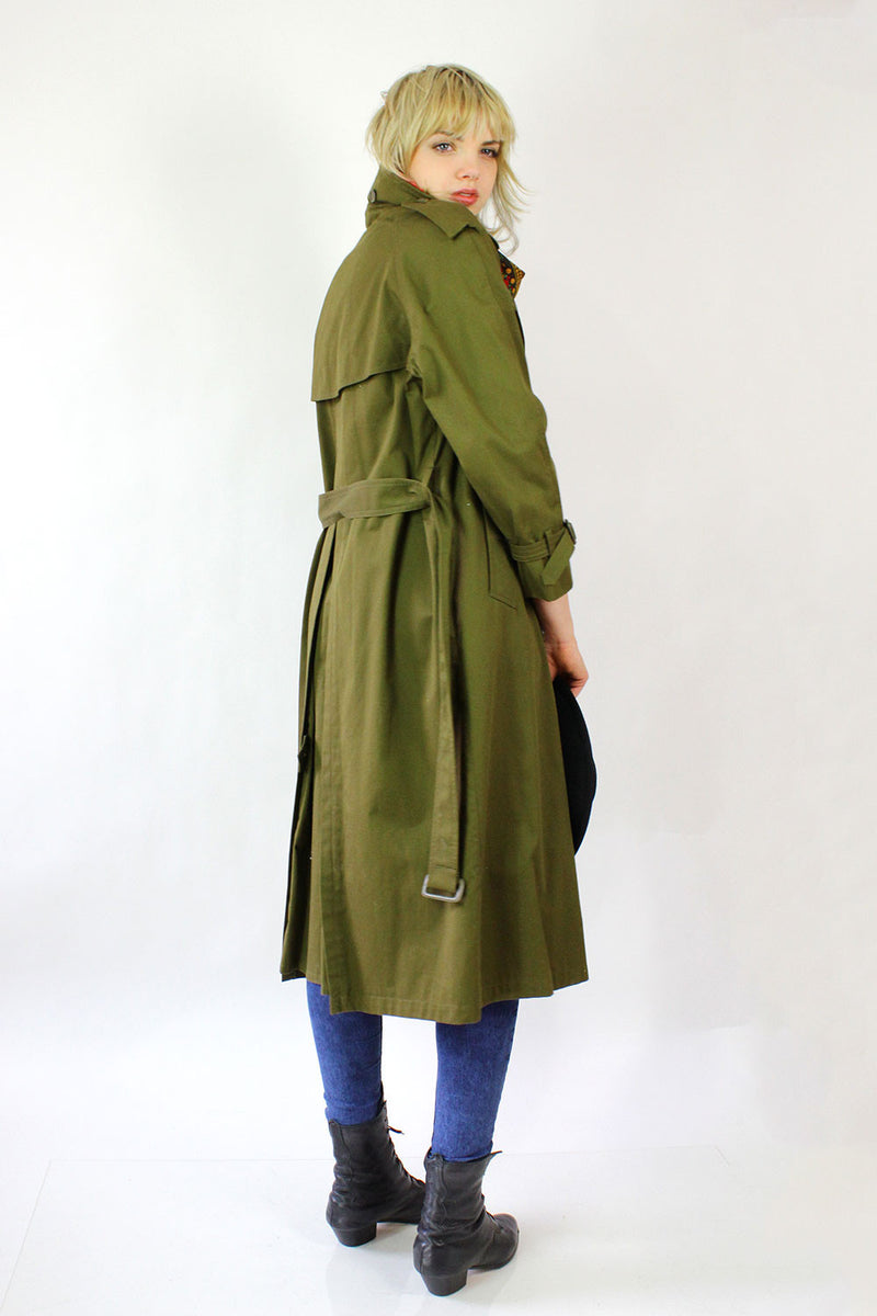 Olive Green Military Trench M