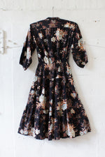 Forever Floral 70s Cotton Peasant Dress S/M