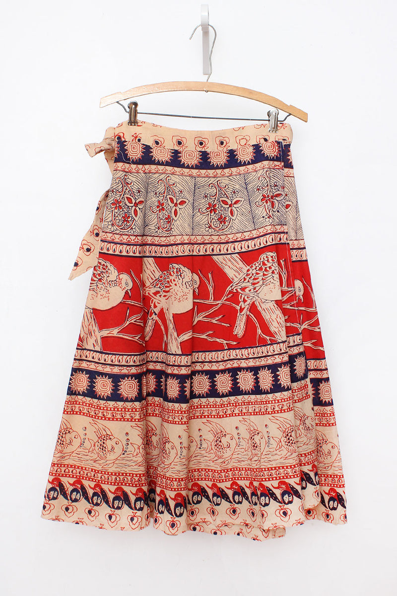 The Earth is Round 70s Wrap Skirt