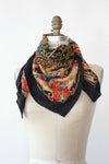 Silk Leopard & Gemstone Scarf
