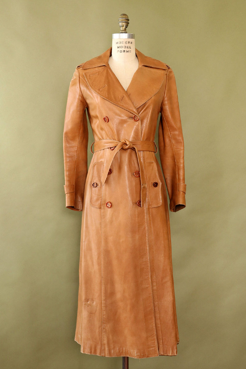 Oak Leather Tailored Trench XS/S