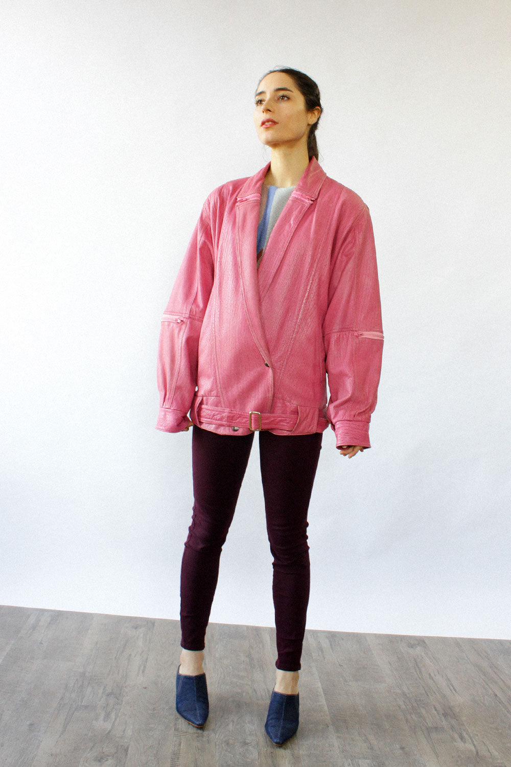 Pink Lady Leather Jacket S/M