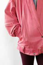 Pink Lady Leather Jacket S/M