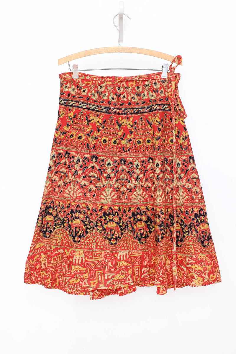 Camel Fields Wrap Skirt